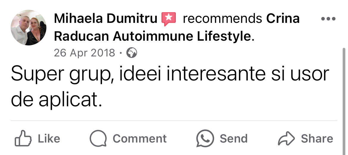 Testimonial RESET ANTIINFLAMATOR - participant 16