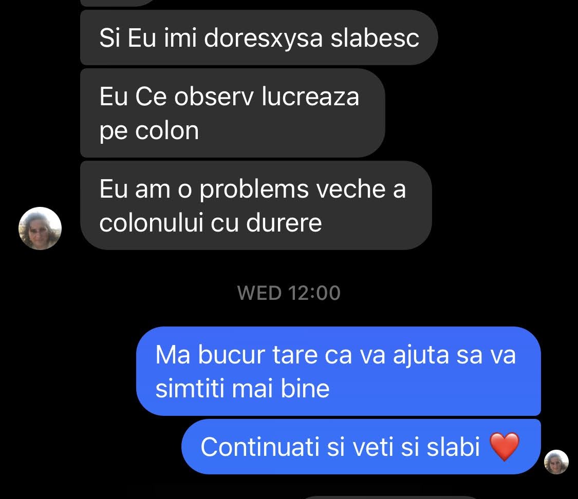 Mesaj primit de la o participantă RESET